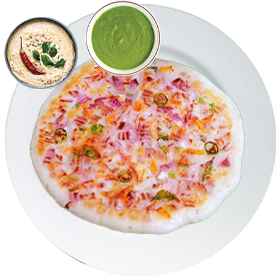 Onion Tomato Chilli Uthappam